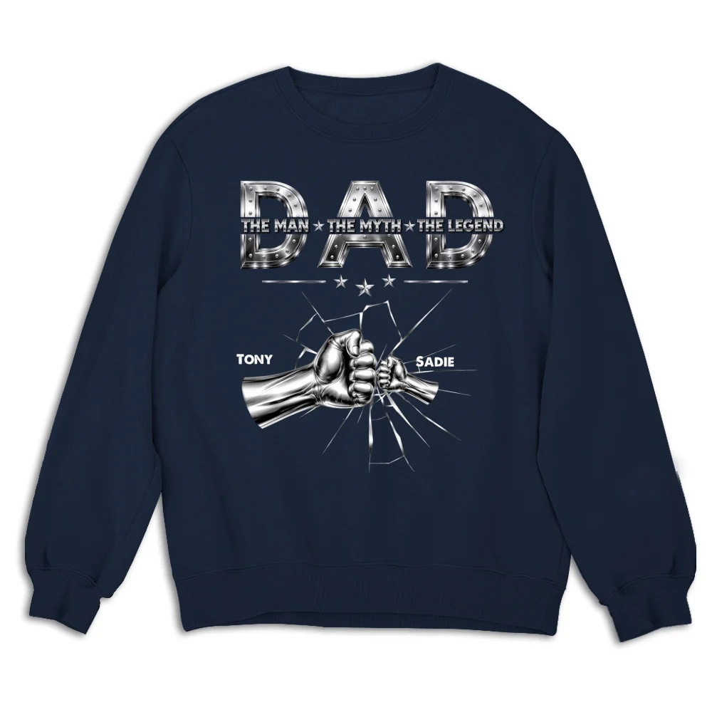 Dad The Man The Legend - Personalized Custom Shirt - Image 15