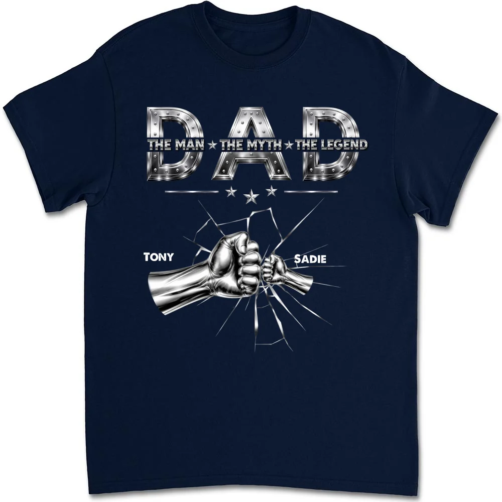 Dad The Man The Legend - Personalized Custom Shirt - Image 9