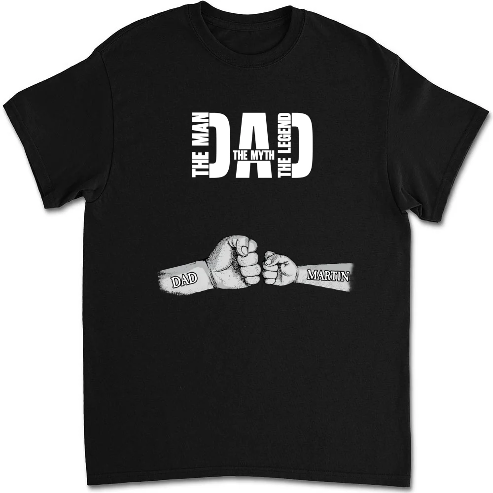 Dad The Man The Myth The Legend - Personalized Custom Shirt - Image 6