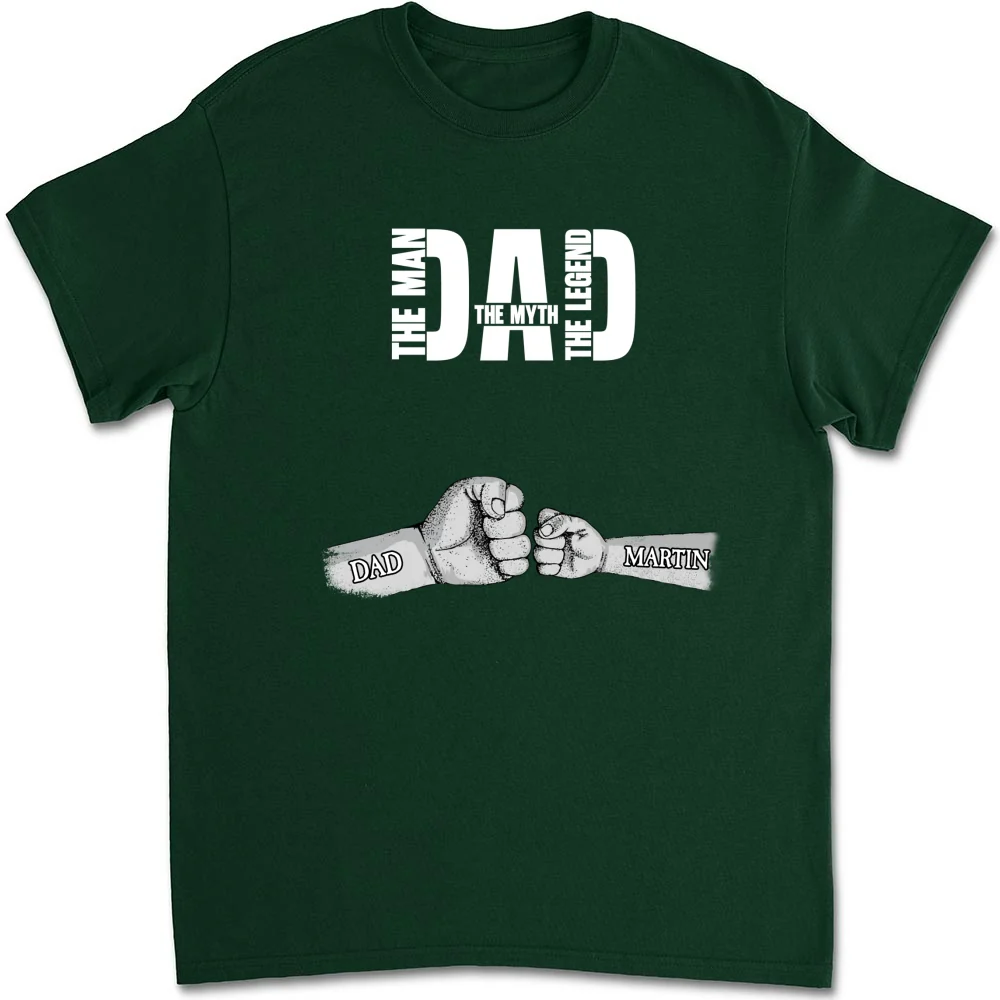 Dad The Man The Myth The Legend - Personalized Custom Shirt - Image 8