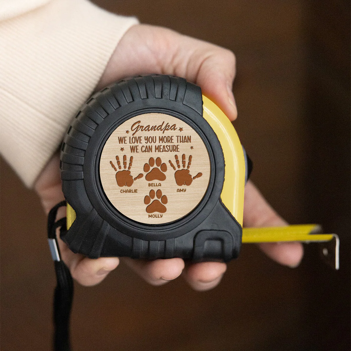 Dad We Love You - Personalized Custom Tape Measure - Image 4