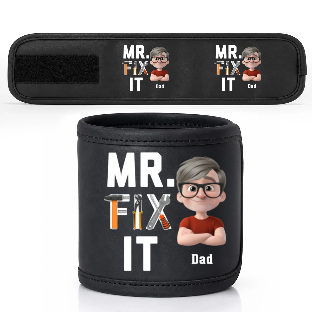 Dad Will Fix It - Personalized Custom Magnetic Tool Wristband - Image 7