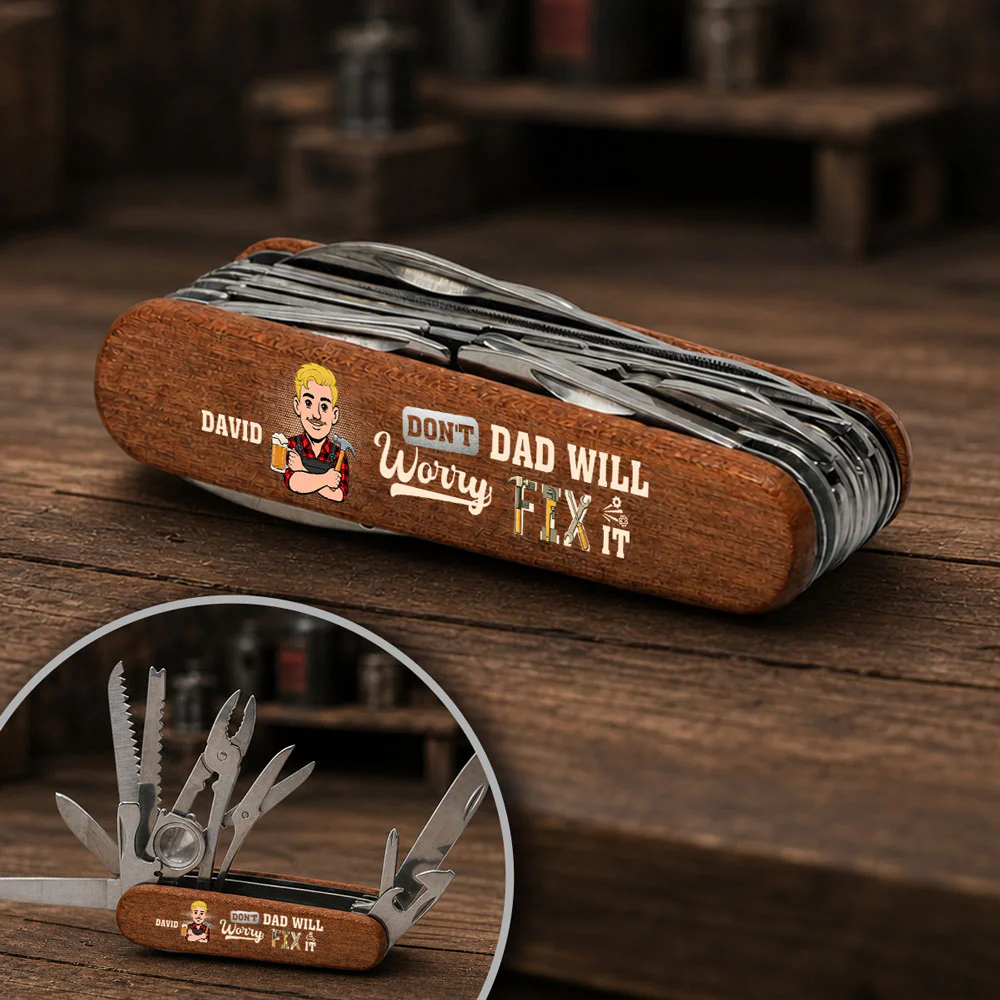 Dad Will Fix It - Personalized Custom Pocket Multi Tool