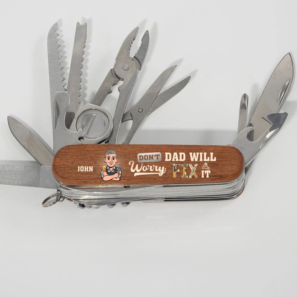 Dad Will Fix It - Personalized Custom Pocket Multi Tool - Image 7