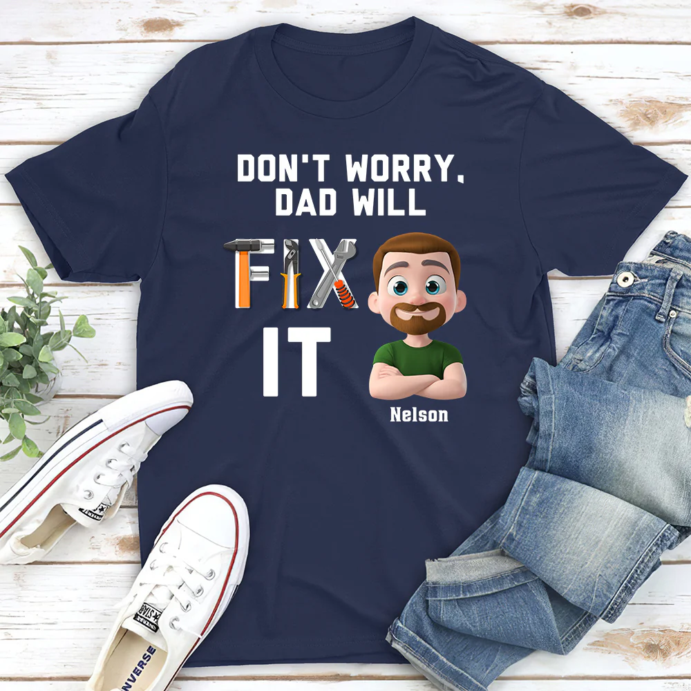 Dad Will Fix It - Personalized Custom Shirt - Image 2