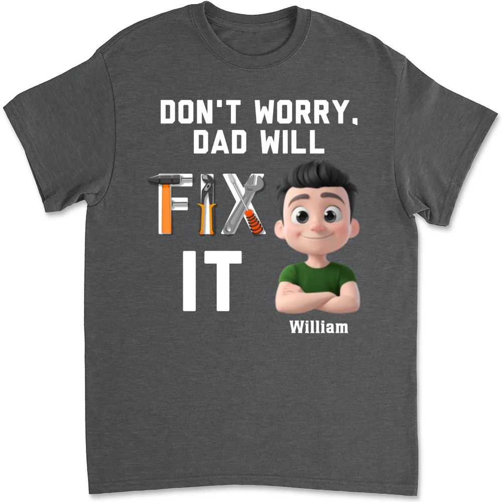 Dad Will Fix It - Personalized Custom Shirt - Image 4