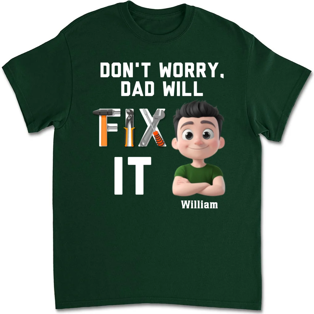 Dad Will Fix It - Personalized Custom Shirt - Image 5