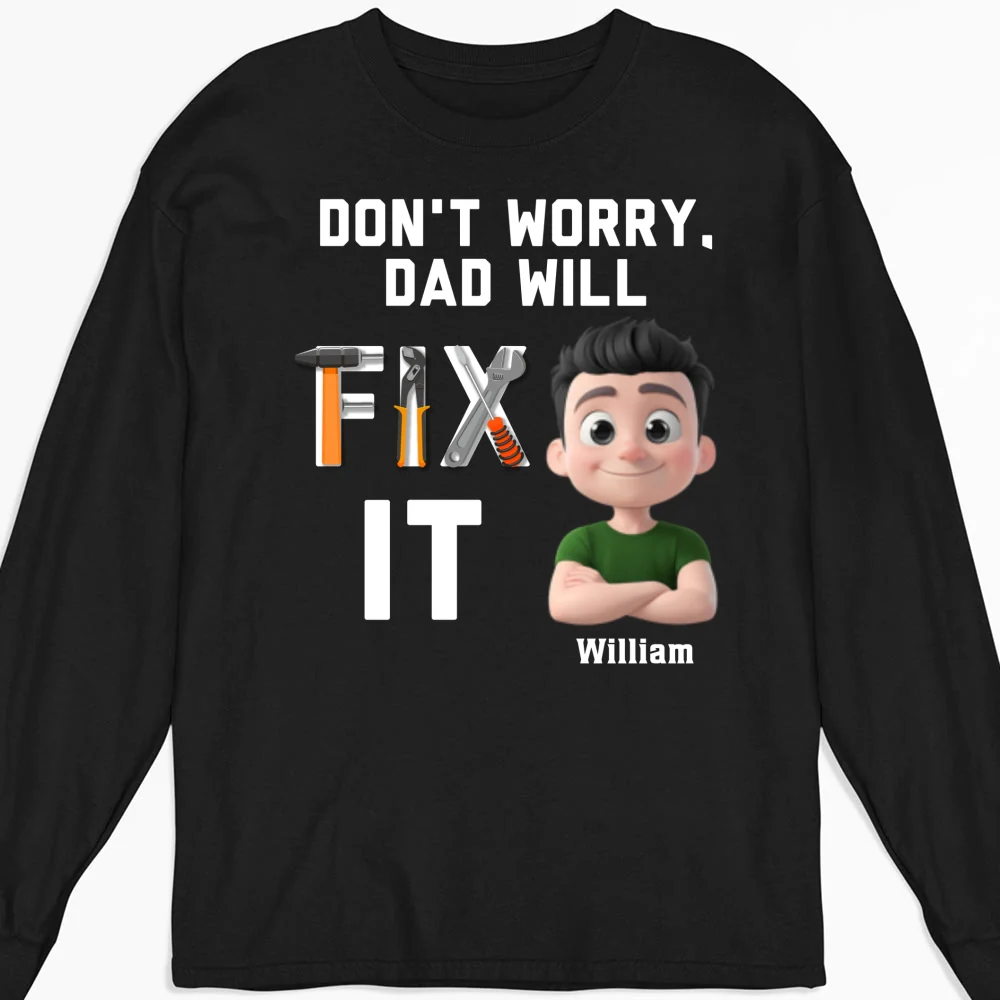 Dad Will Fix It - Personalized Custom Shirt - Image 7