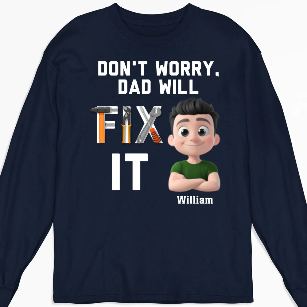 Dad Will Fix It - Personalized Custom Shirt - Image 9
