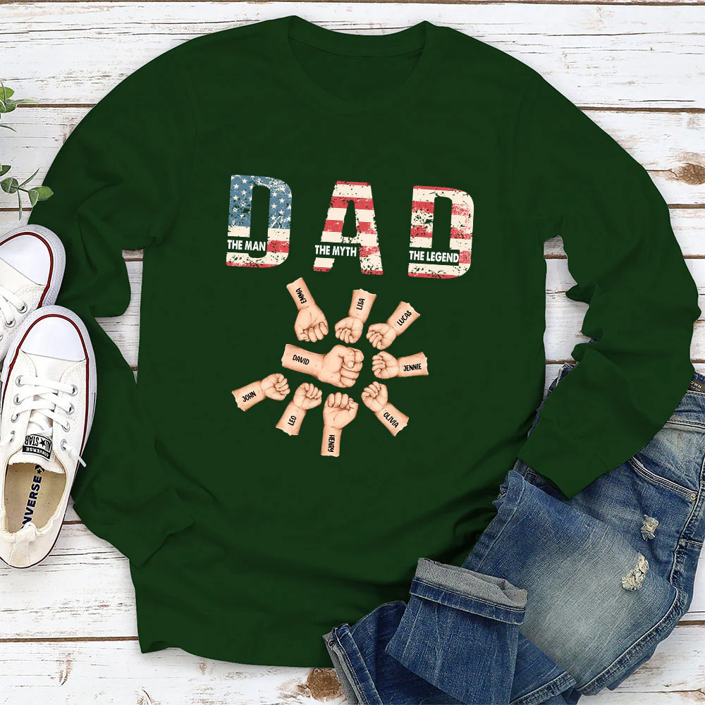 Dad You Are The Legend - Personalized Custom Shirt - Image 4