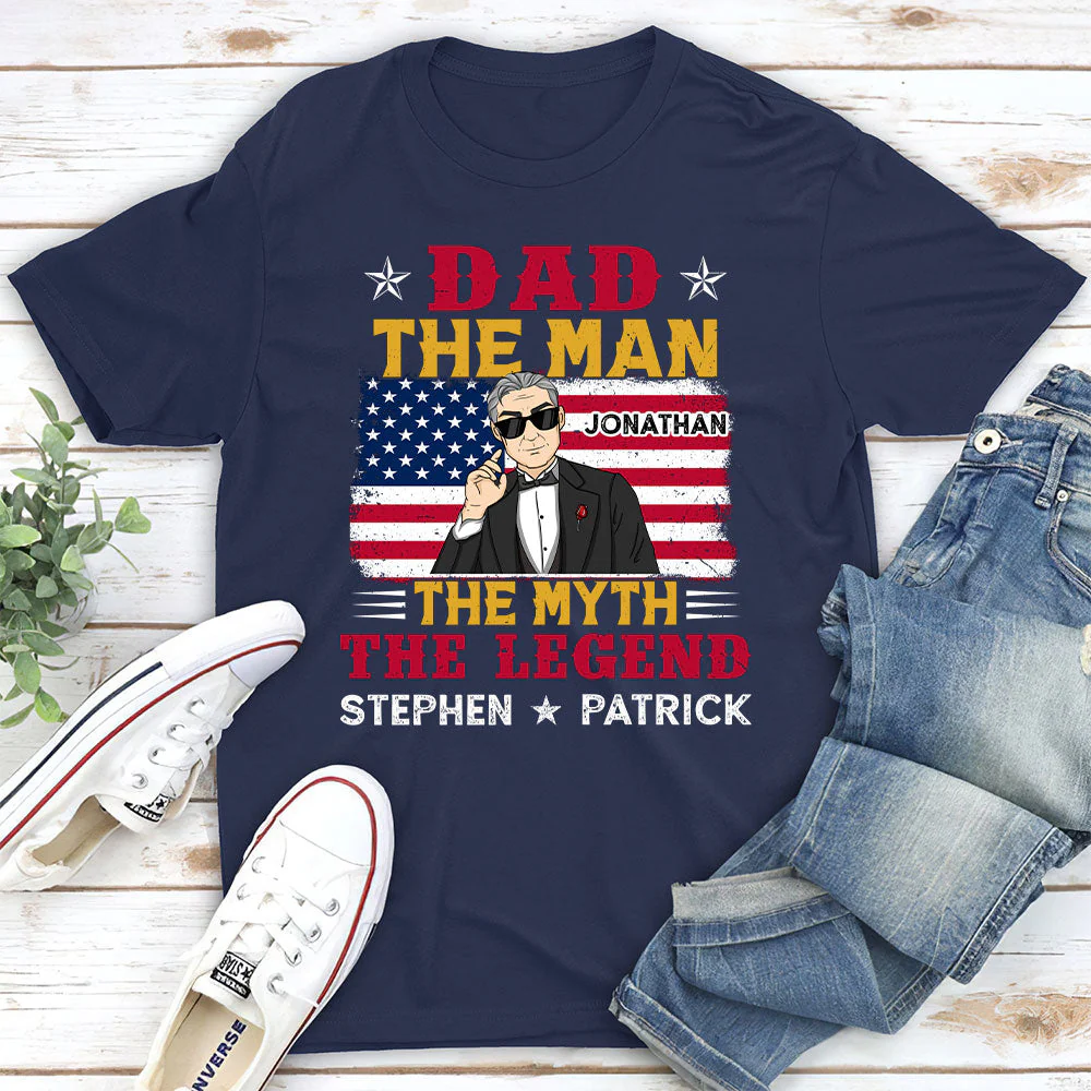 Dad You Are The Legend - Personalized Custom Shirt - Image 2