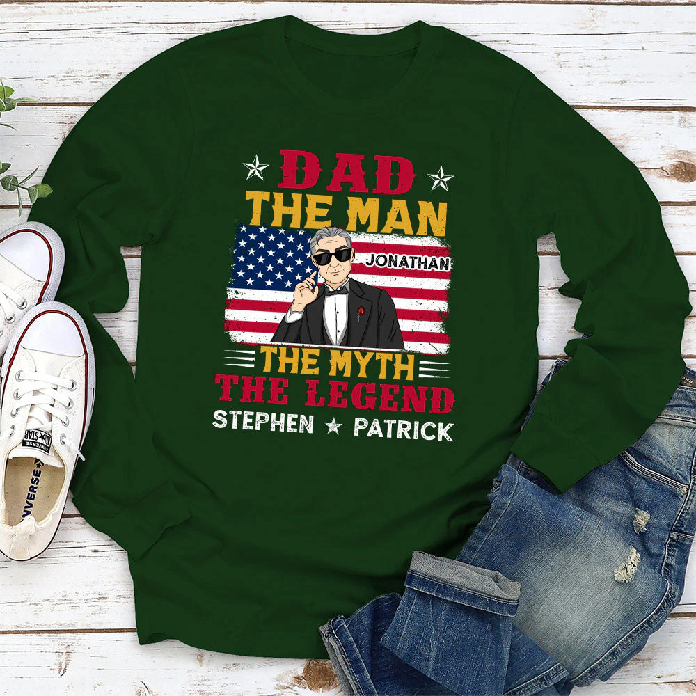Dad You Are The Legend - Personalized Custom Shirt - Image 5