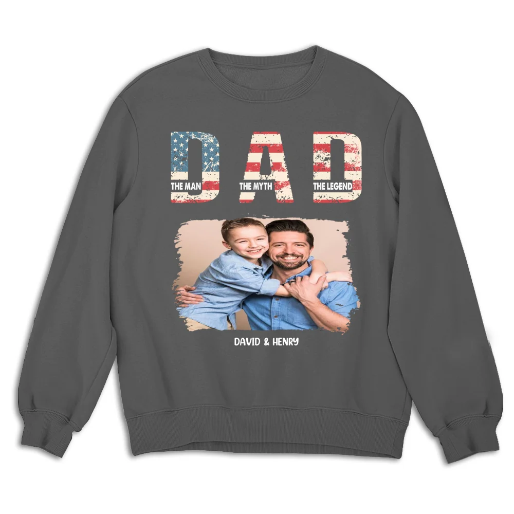 Dad You Are The Legend Photo - Personalized Custom Shirt - Image 11
