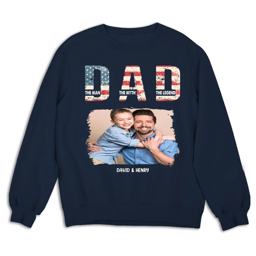 Dad You Are The Legend Photo - Personalized Custom Shirt - Image 12