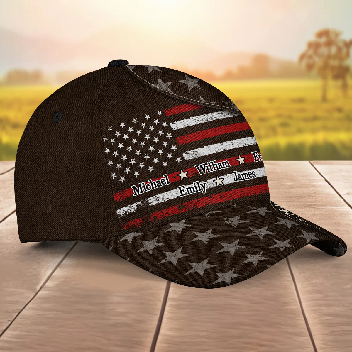Dad You Are The Myth The Legend - Personalized Custom Classic Cap - Image 4