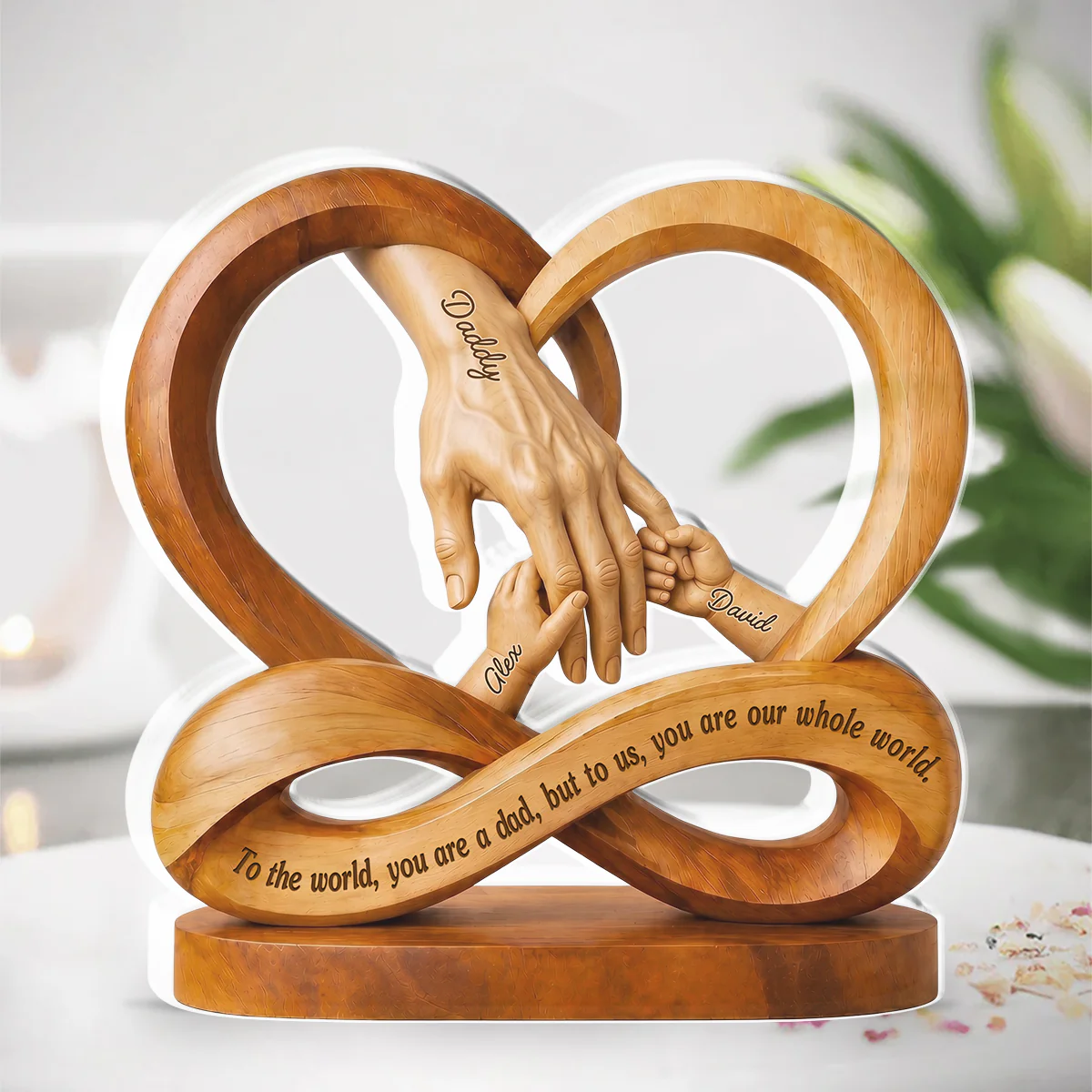 Dad You Mean Everything - Personalized Custom Acrylic Plaque - Image 3