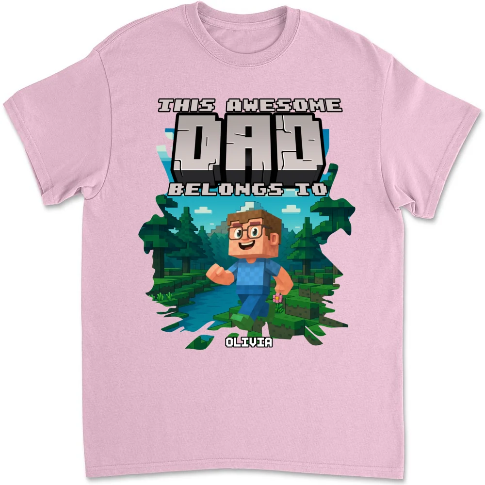 This Awesome Dad Belongs To Me 2 - Personalized Custom Shirt - Image 11
