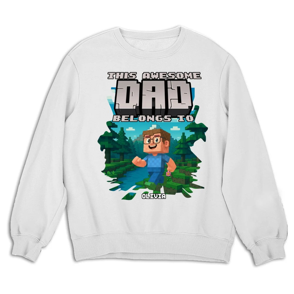 This Awesome Dad Belongs To Me 2 - Personalized Custom Shirt - Image 15