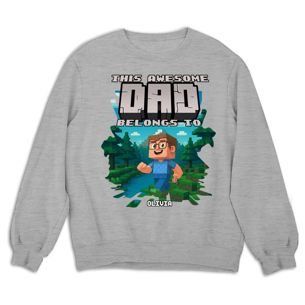 This Awesome Dad Belongs To Me 2 - Personalized Custom Shirt - Image 16
