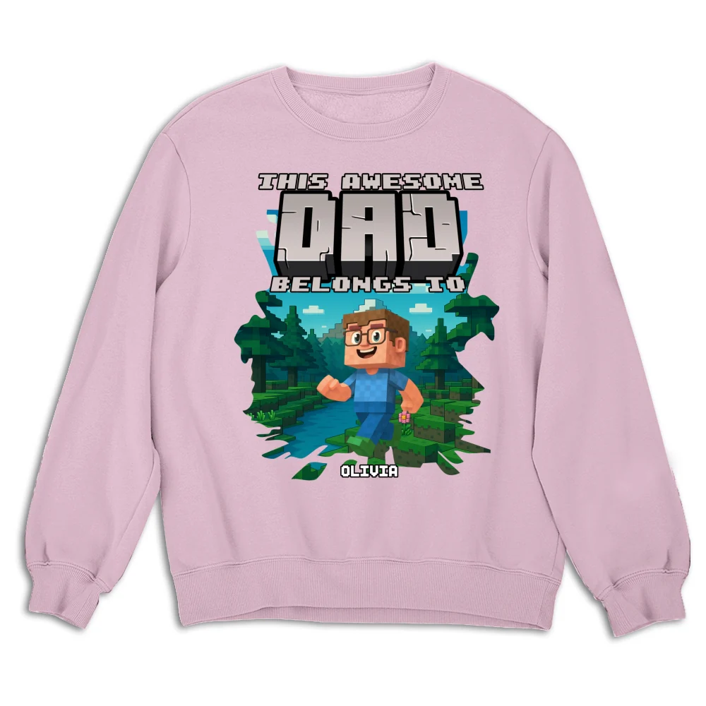 This Awesome Dad Belongs To Me 2 - Personalized Custom Shirt - Image 17
