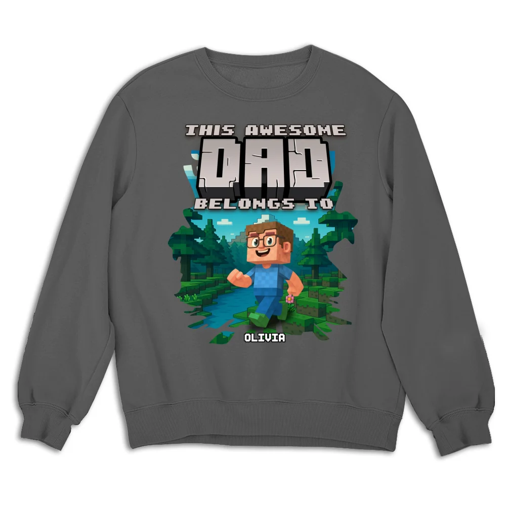 This Awesome Dad Belongs To Me - Personalized Custom Shirt - Image 14
