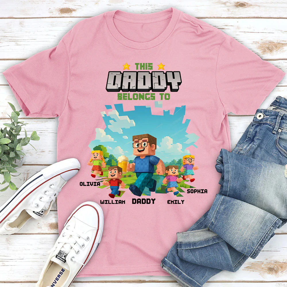 Dad We Belong To You - Personalized Custom Shirt - Image 3