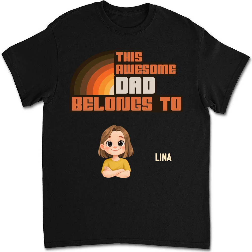 Daddy And The Kids - Personalized Custom Shirt - Image 6