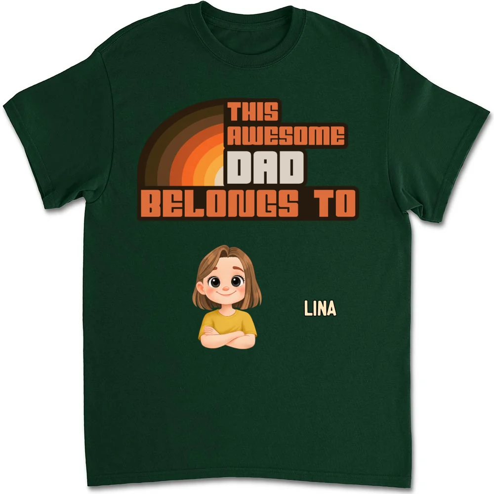 Daddy And The Kids - Personalized Custom Shirt - Image 8