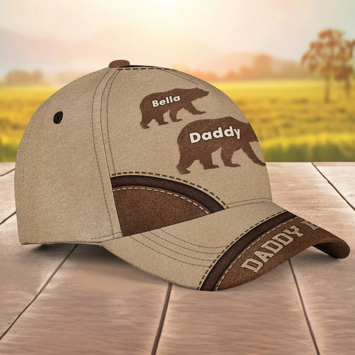 Daddy Bear  - Personalized Classic Cap - Image 3