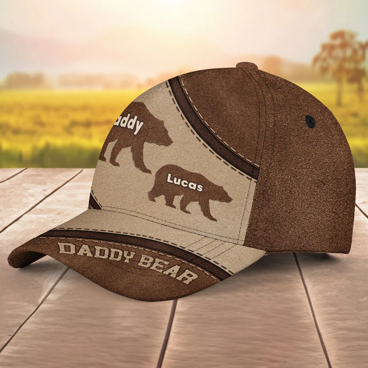 Daddy Bear  - Personalized Classic Cap - Image 4