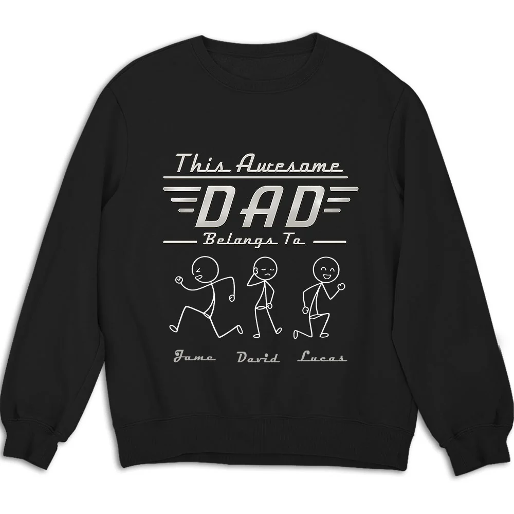 Daddy Belongs To - Personalized Custom Shirt - Image 3