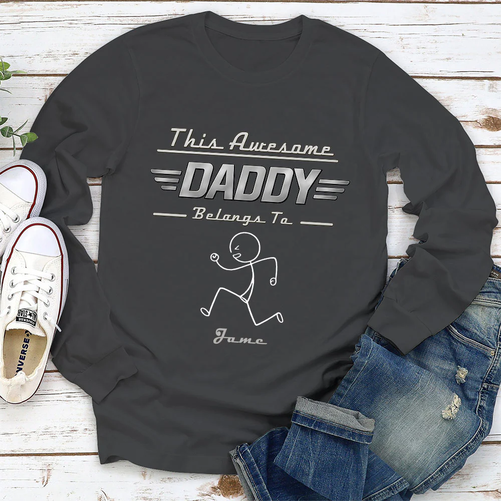 Daddy Belongs To - Personalized Custom Shirt - Image 6