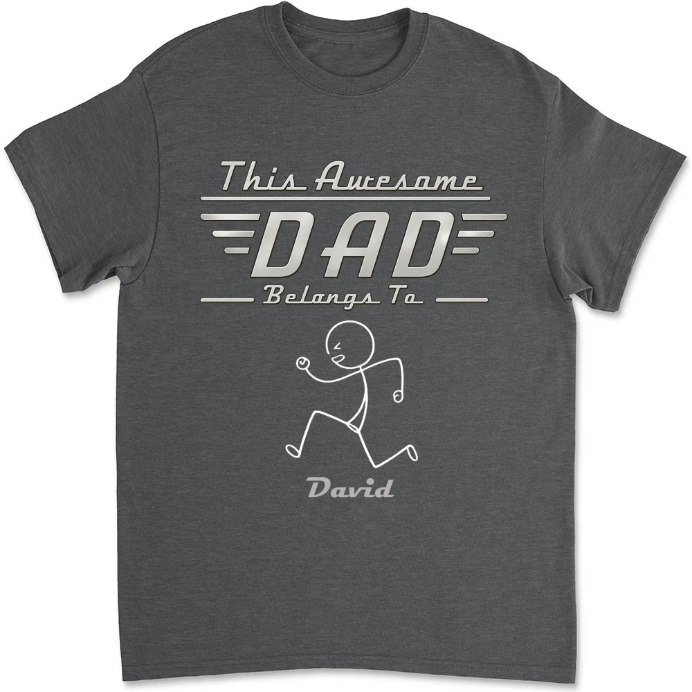 Daddy Belongs To - Personalized Custom Shirt - Image 8