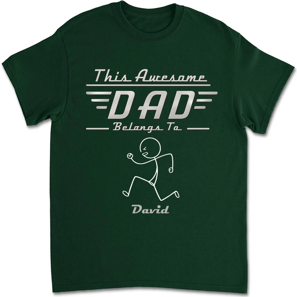 Daddy Belongs To - Personalized Custom Shirt - Image 9