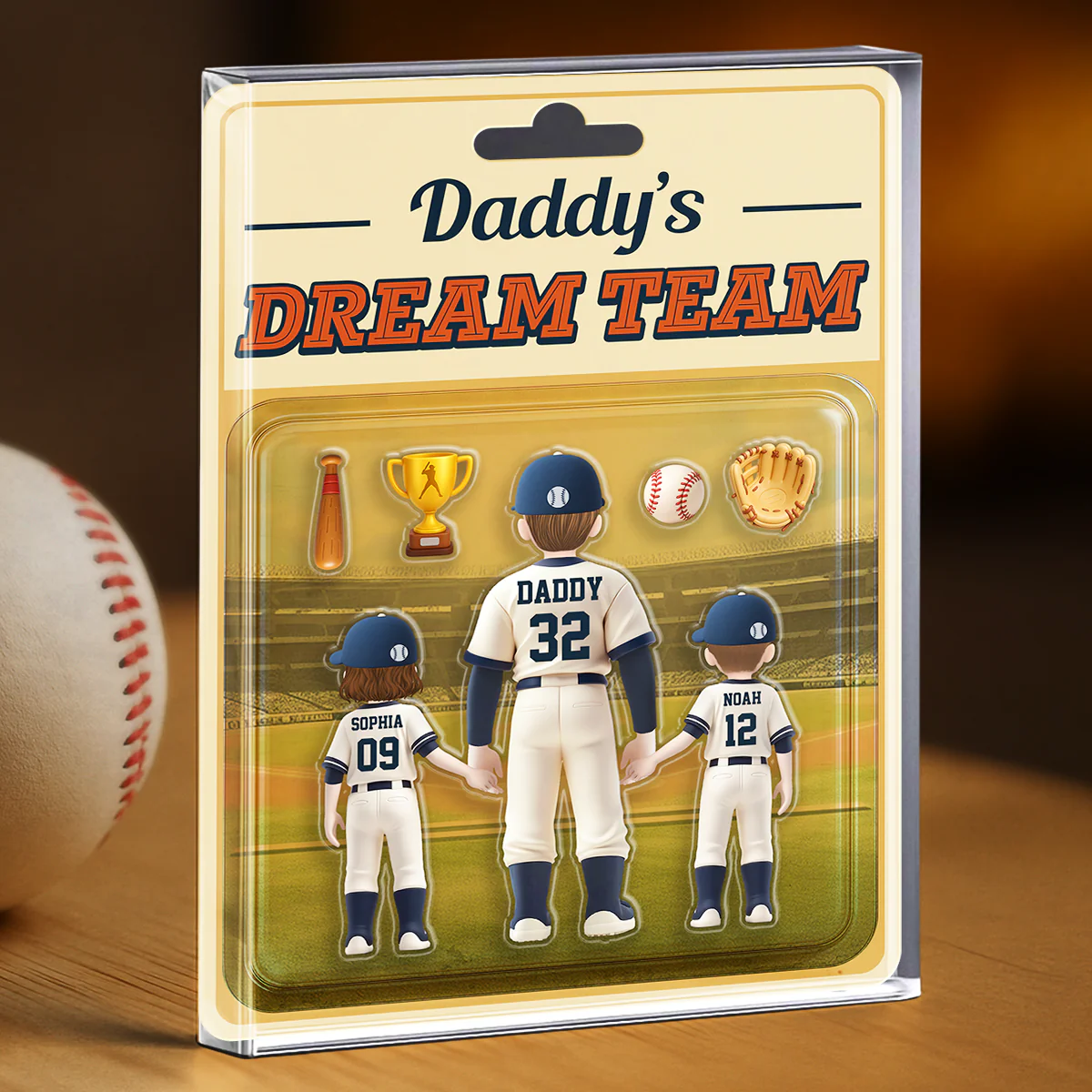 Daddy Dream Team - Personalized Custom Acrylic Plaque - Image 3