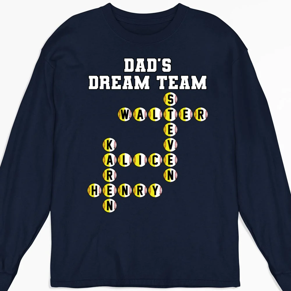 Daddy Dream Team - Personalized Custom Shirt - Image 12