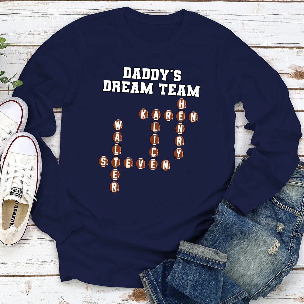 Daddy Dream Team - Personalized Custom Shirt - Image 3