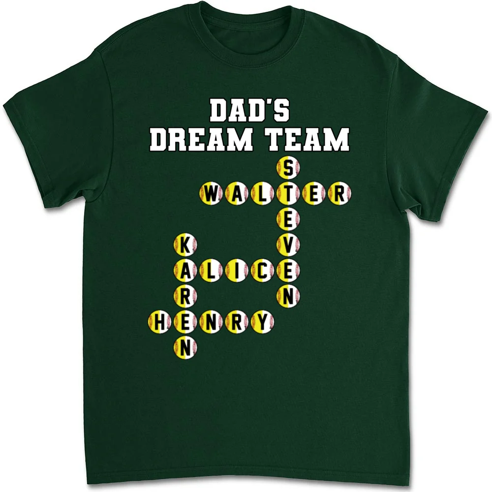Daddy Dream Team - Personalized Custom Shirt - Image 8