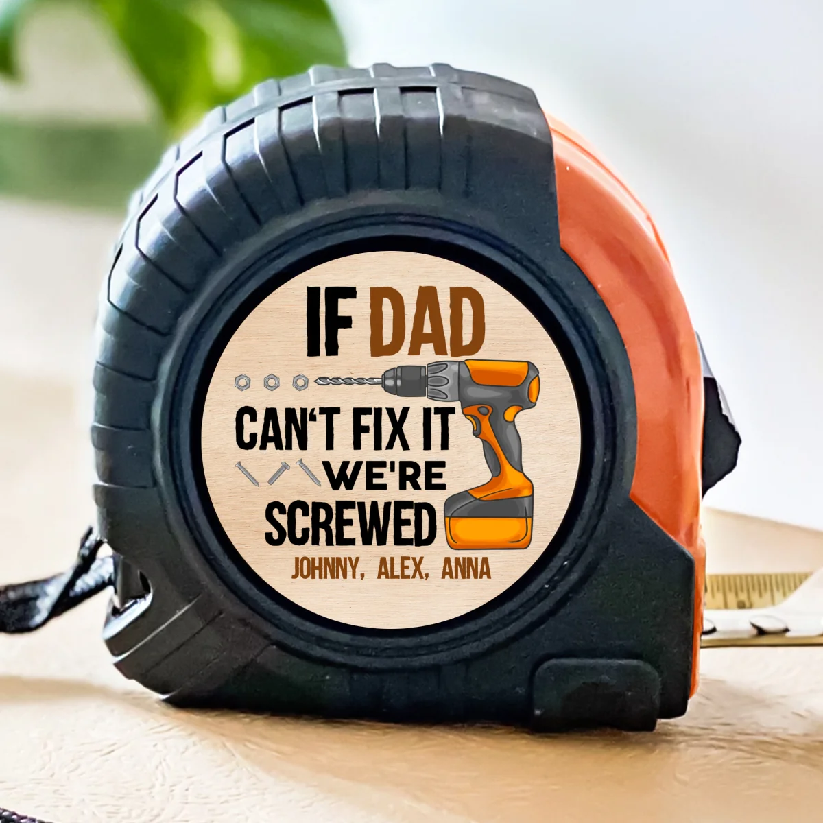 Daddy Fix It - Personalized Custom Tape Measure - Image 6