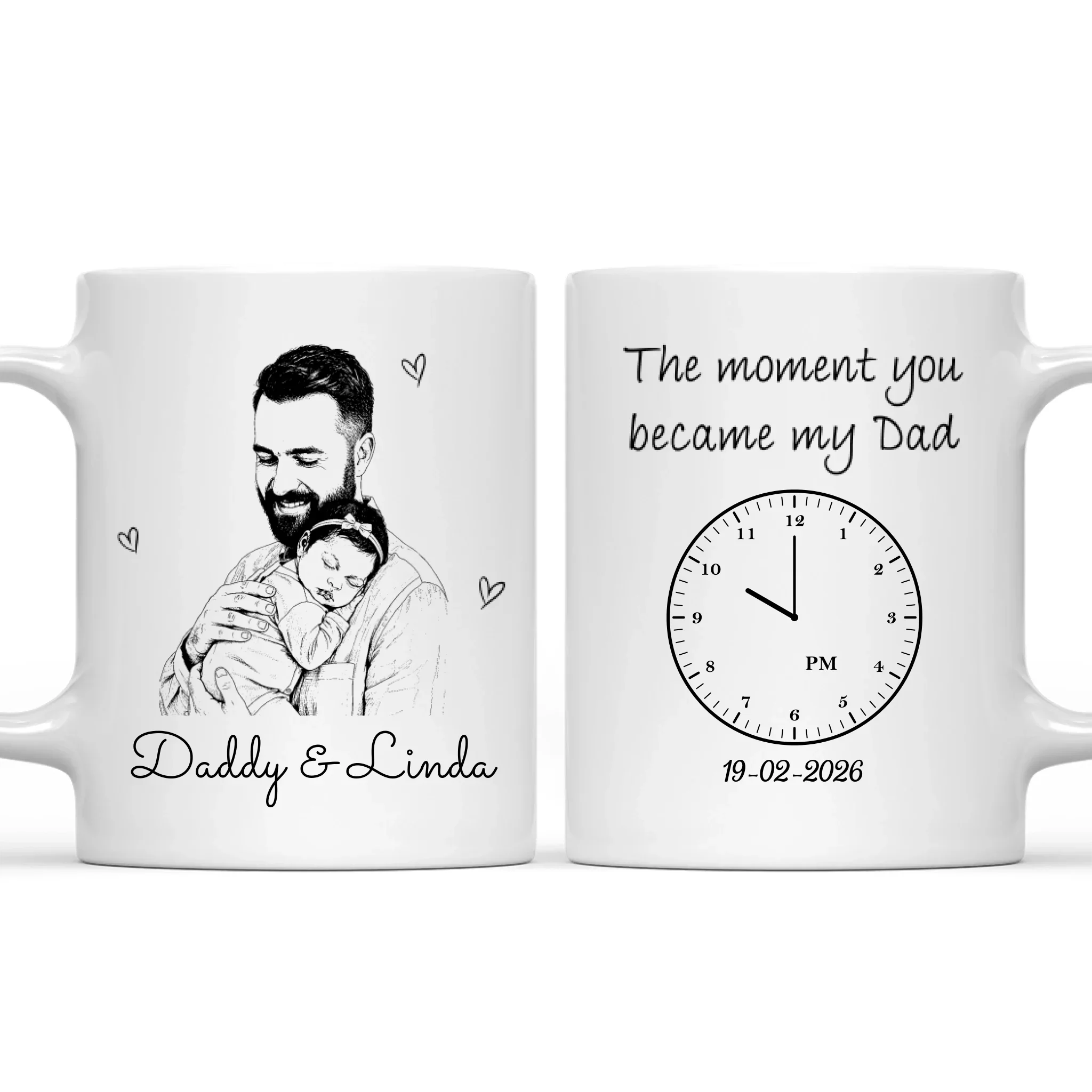 Daddy From That Moment - Personalized Custom Coffee Mug - Image 8