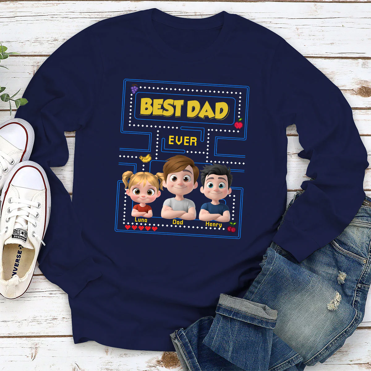 Daddy Gaming - Personalized Custom Shirt - Image 4