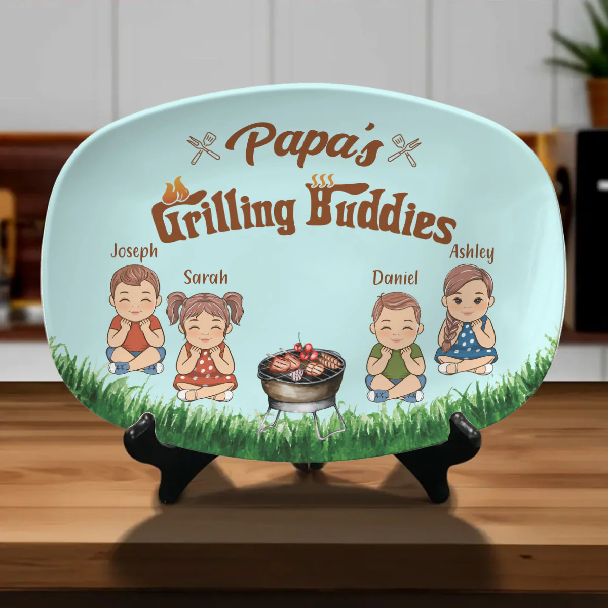 Daddy Grill Master  - Personalized Custom Platter - Image 2