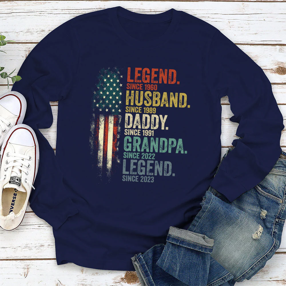 Daddy Is A Legend Version 2  - Personalized Custom Shirt - Image 2