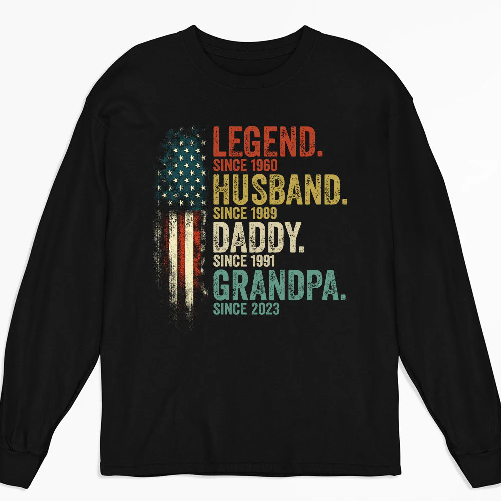 Daddy Is A Legend Version 2  - Personalized Custom Shirt - Image 3