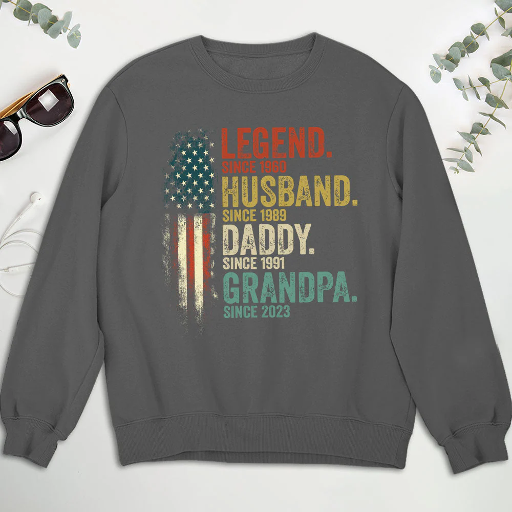 Daddy Is A Legend Version 2  - Personalized Custom Shirt - Image 4