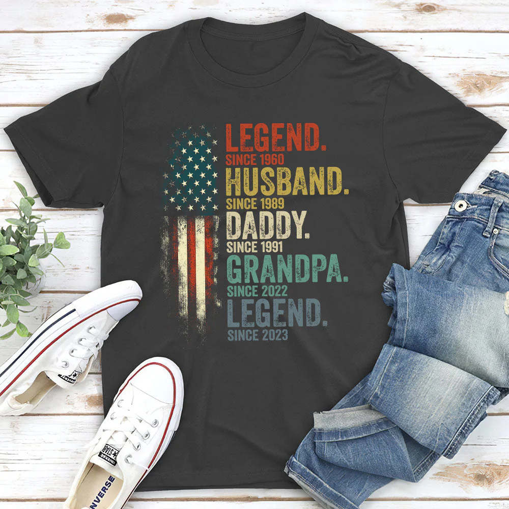 Daddy Is A Legend Version 2  - Personalized Custom Shirt - Image 6