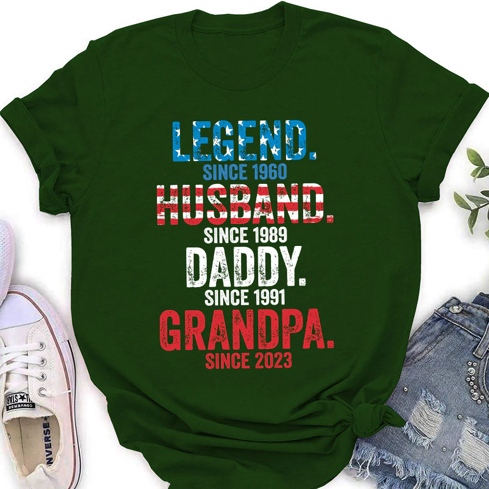 Daddy Is A Legend Version 3  - Personalized Custom Shirt - Image 3