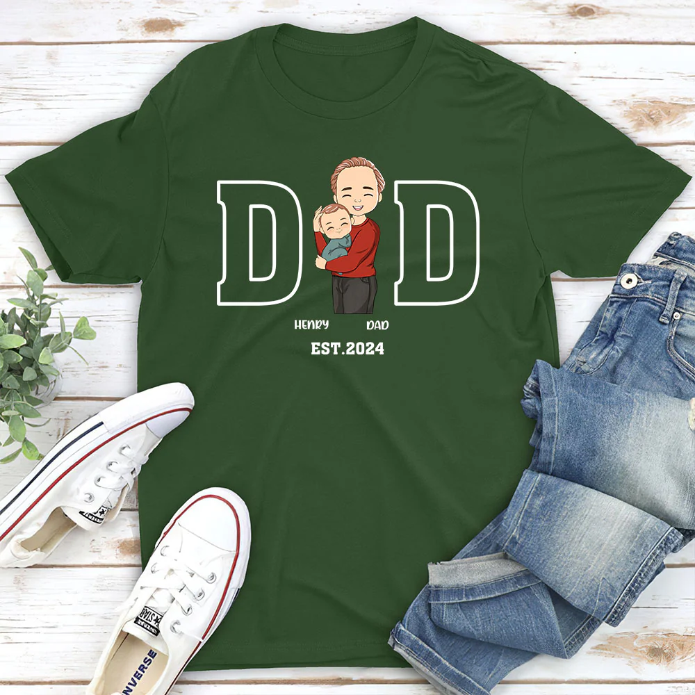 Daddy Is Happy To Have Me - Personalized Custom Shirt - Image 3
