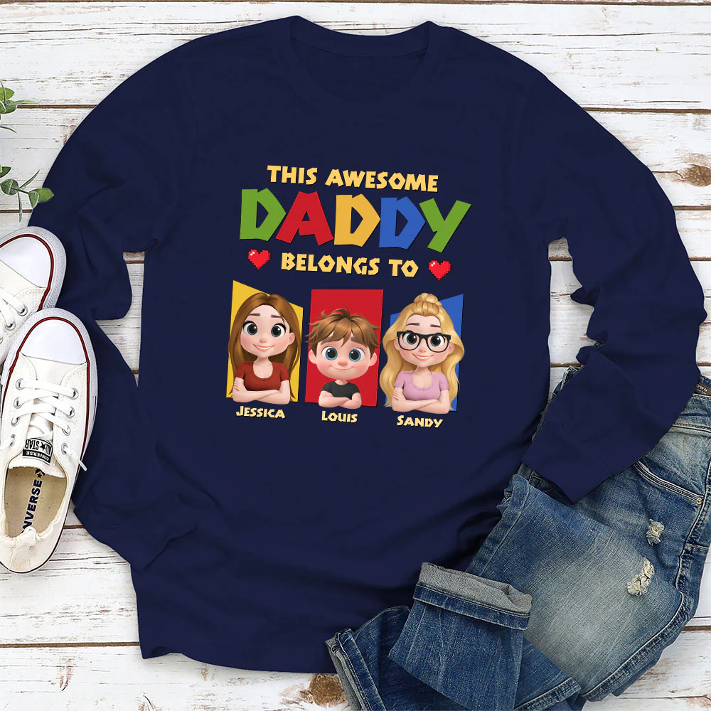 Daddy Is The Best - Personalized Custom Shirt - Image 3