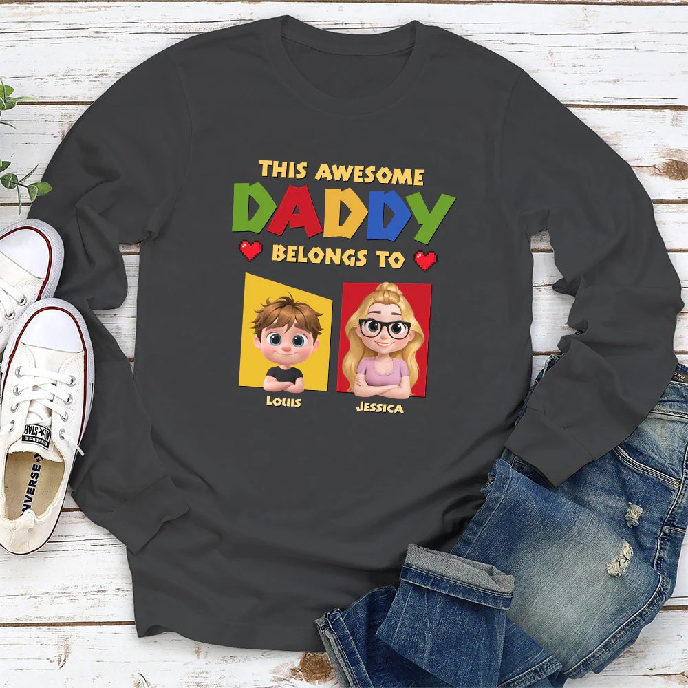 Daddy Is The Best - Personalized Custom Shirt - Image 4